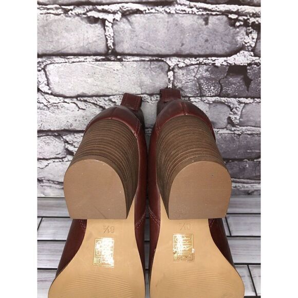 Madewell The Regan Cabernet Leather Chelsea Ankle Boots Women 8.5M US/39 #J8307 - Picture 14 of 16